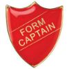 Picture of School Shield Badge (Form Captain) Red - 1.25in
