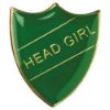 Picture of School Shield Badge (Head Girl) Green - 1.25in