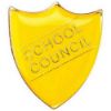 Picture of School Shield Badge (School Council) Yellow - 1.25in