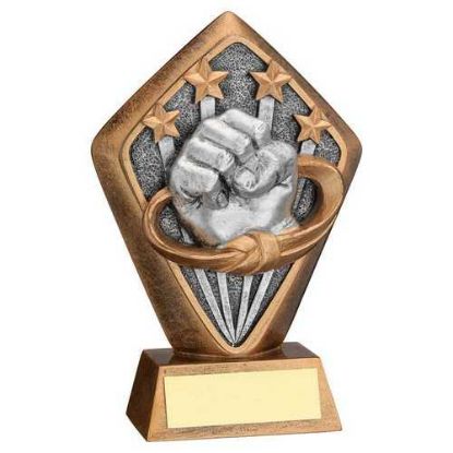 Picture of Brz~gold Diamond Holder With Martial Arts Disc With Plate