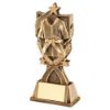 Picture of Brz|gold Martial Arts 3 Star Wreath Series With Plate - 7.25in