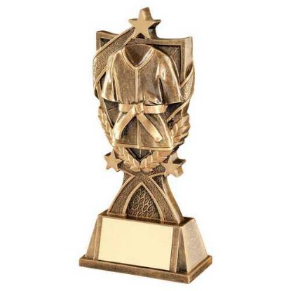 Picture of Brz~gold Martial Arts 3 Star Wreath Series With Plate
