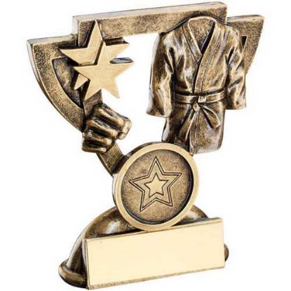Picture of Brz~gold Martial Arts Mini Cup With Plate (1in Centre)
