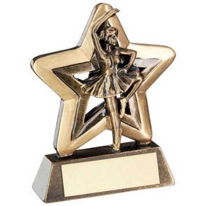 Picture of Brz~gold Ballet Mini Star With Plate