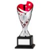 Picture of Silver|pink Plastic Sabre Cup Assembled On Base (1in Cen) - 8in