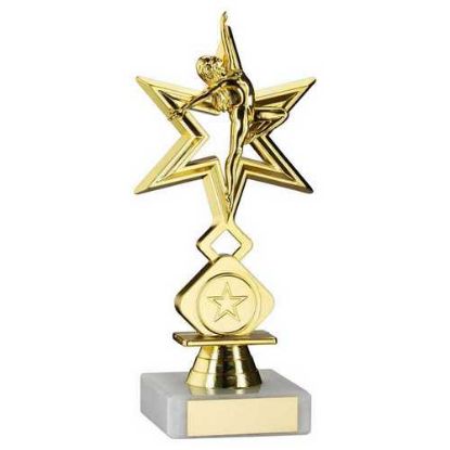 Picture of Gold Dance~gym Star Figure Assembled On Marble (1in Cen)