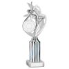 Picture of Silver Dance|gym Figure Assembled On Marble - (2" Cen|3" Tube) 10in