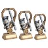 Picture of Brz|pew|gold Angling Rod And Reel On Diamond With Plate (1in Centre) - 7in