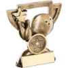 Picture of Brz|gold Ten Pin Mini Cup With Plate (1in Centre) - 4.25in