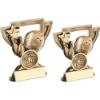 Picture of Brz|gold Ten Pin Mini Cup With Plate (1in Centre) - 4.25in