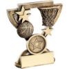 Picture of Brz|gold Basketball Mini Cup With Plate (1in Centre) - 4.25in