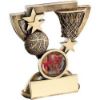 Picture of Brz|gold Basketball Mini Cup With Plate (1in Centre) - 4.25in