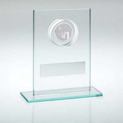 Picture of Jade~silver Glass With Netball Insert And Plate
