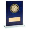 Picture of Jade Glass With Blue Marble Backing And Gold|blk Trim (2in Cen) - 6.5in