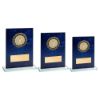 Picture of Jade Glass With Blue Marble Backing And Gold|blk Trim (2in Cen) - 6.5in