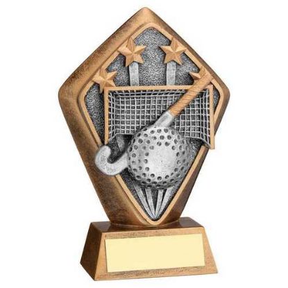 Picture of Brz~gold Diamond Holder With Hockey Disc With Plate