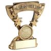 Picture of Brz|gold Player Of The Match Mini Cup With Hockey Insert And Plate - 3.75in