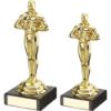 Picture of Xxx Gold Plastic And Marble Achievement Assembled Trophy - 6.5in