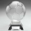 Picture of Large Clear Glass Football With Plate - 6.5in