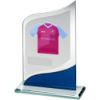 Picture of Jade|blue|silver Glass Plaque And Plate - 8in (Requires Shirt C)