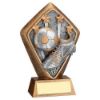 Picture of Brz|gold Diamond Holder With Football Disc And Plate - 5.25in