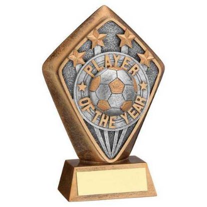 Picture of Brz|gold Diamond Holder With Player Of The Year Disc And Plate - 5.25in