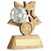 Picture of Brz|pew|gold Multi Star Football With Plate (1in Centre) - 3.5in