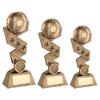 Picture of Brz|gold Football On Zig Zag Star Ribbon With Plate (1in Centre) - 10in