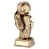 Picture of Brz|gold Football And Boots On Column Riser With Plate (1in Centre) - 7.25in
