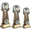 Picture of Brz|pew|gold Football On Twin Prongs With Plate (1in Centre) - 6in