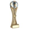 Picture of Bz|pw|g Football On Tri Mesh Column With Plate (1in Cen) Most Improved - 12in