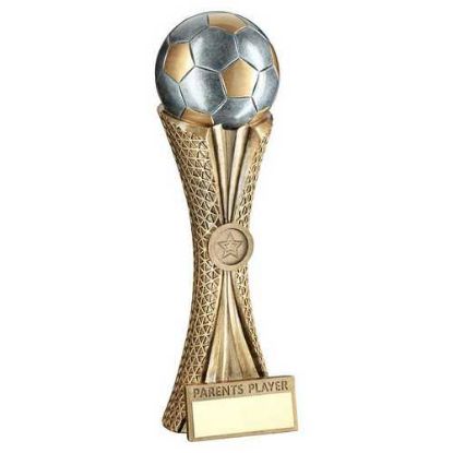 Picture of Bz~pw~g Football On Tri Mesh Column With Plate (1in Cen) Parents Player