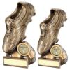 Picture of Brz|gold Football Boot On Half Ball Base With Plate (1in Centre) - 5.5in