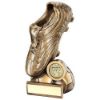 Picture of Brz|gold Football Boot On Half Ball Base With Plate (1in Centre) - 5.5in
