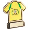 Picture of Brz|gold Resin Football Shirt Plaque With Plate - (Shirt C) 4.5in