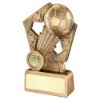 Picture of Brz|gold Football Whoosh On Pentagon Backdrop With Plate (1in Centre) - 4.5in