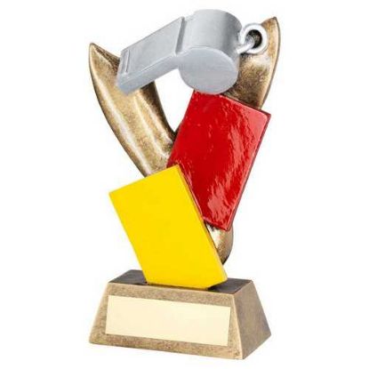 Picture of Silv~brz Referee Whistle With Red And Yellow Cards With Plate