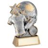 Picture of Pew|gold Football With Boot And Shirt On Brz Base With Plate (1in Cen) - 5.25"
