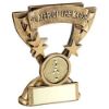 Picture of Brz|gold Player Of The Match Mini Cup With Football Insert And Plate - 3.75in