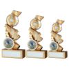 Picture of Gold|silver Football And Boot On Multi Star Curve With Plate (1in Centre) - 5in