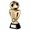 Picture of Gold|black Football On Cup With Plate (1in Centre) Most Improved - 10in