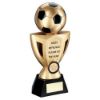 Picture of Gold|black Football On Cup With Plate (1in Centre) Most Improved - 10in