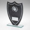 Picture of Stone Effect Glass Shield With Football Centre And Plate - 6.5in