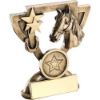Picture of Brz|gold Horse Mini Cup With Plate (1in Centre) - 4.25in