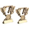 Picture of Brz|gold Horse Mini Cup With Plate (1in Centre) - 4.25in