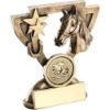 Picture of Brz|gold Horse Mini Cup With Plate (1in Centre) - 4.25in