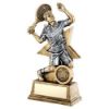 Picture of Brz|gold|pew Male Tennis Figure With Star Backing With Plate (1in Centre) - 9in