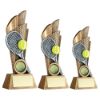 Picture of Brz|pew|yellow Tennis Ball And Racket On Backdrop With Plate (1in Cen) - 7.25in