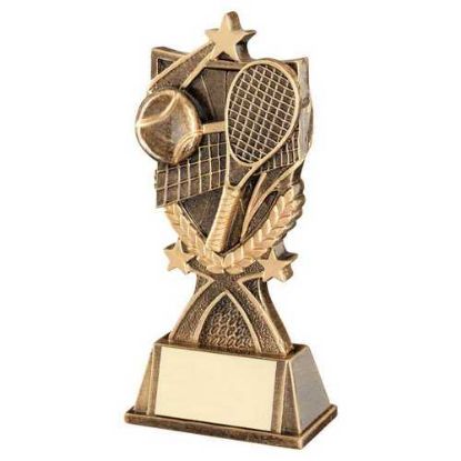 Picture of Brz~gold Tennis 3 Star Wreath Series With Plate