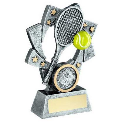 Picture of Pew~gold~yellow Tennis Star Spiral With Plate (1in Centre)